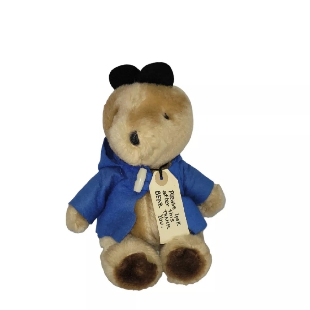 Vintage 1975 Paddington Bear Plush toy Collectible Eden toys Stuffed Animal 9½"H